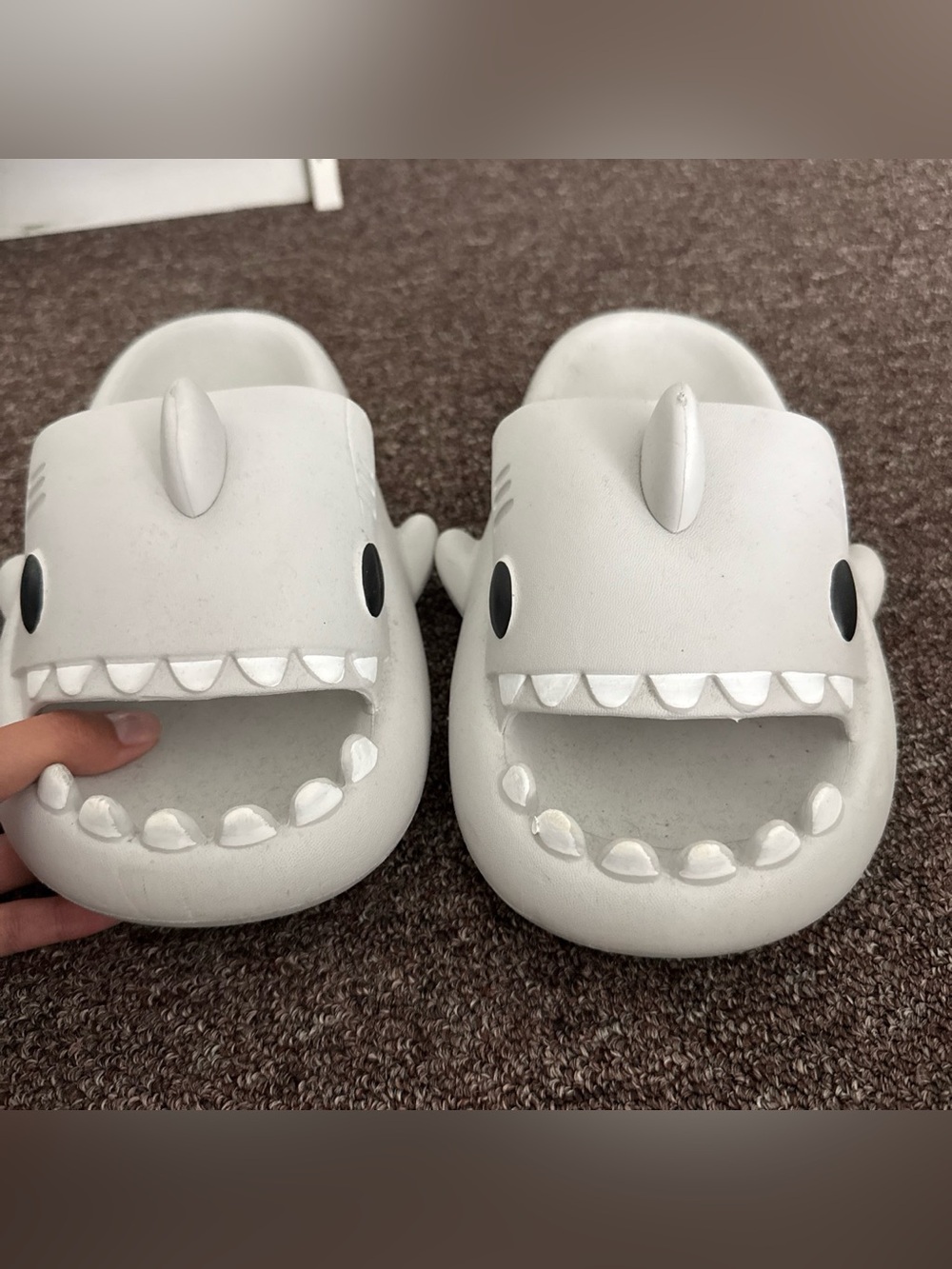 White Shark Slide Sandals